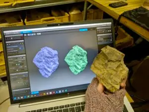 Photo of 3D scan